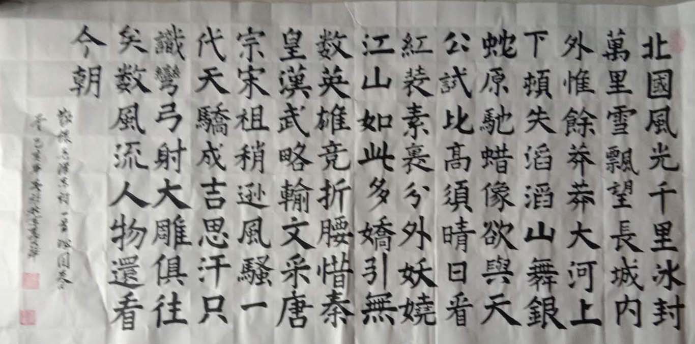 聶志華書法作品賞析